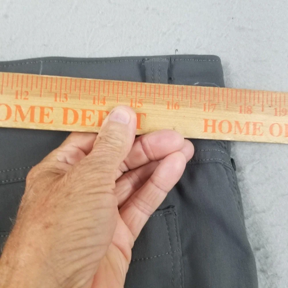 Wrangler All Terrain Gear ATG Pants Mens 36x34 Gray Nylon Hiking Stretch Outdoor